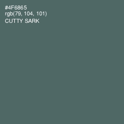 #4F6865 - Cutty Sark Color Image