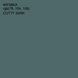 #4F686A - Cutty Sark Color Image