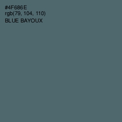 #4F686E - Blue Bayoux Color Image