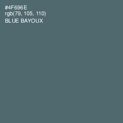 #4F696E - Blue Bayoux Color Image