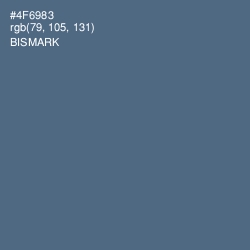 #4F6983 - Bismark Color Image