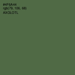 #4F6A44 - Axolotl Color Image