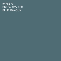 #4F6B73 - Blue Bayoux Color Image