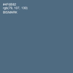 #4F6B82 - Bismark Color Image