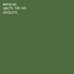 #4F6C40 - Axolotl Color Image