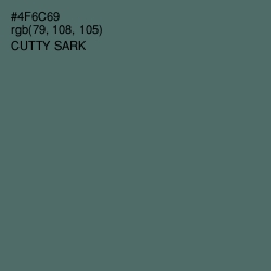 #4F6C69 - Cutty Sark Color Image