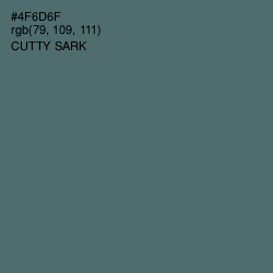 #4F6D6F - Cutty Sark Color Image