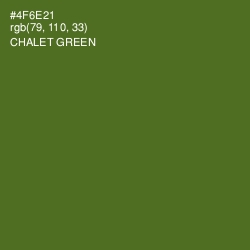 #4F6E21 - Chalet Green Color Image