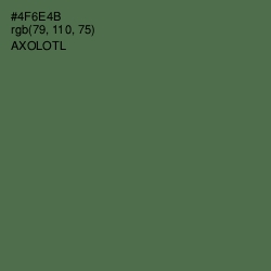 #4F6E4B - Axolotl Color Image