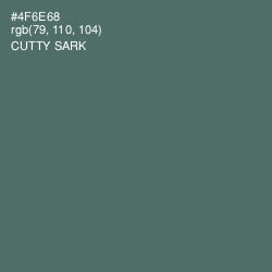 #4F6E68 - Cutty Sark Color Image