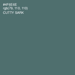 #4F6E6E - Cutty Sark Color Image