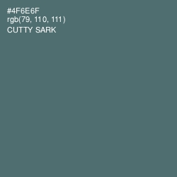 #4F6E6F - Cutty Sark Color Image