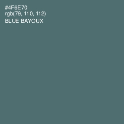 #4F6E70 - Blue Bayoux Color Image