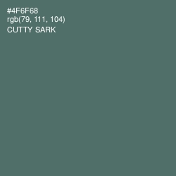 #4F6F68 - Cutty Sark Color Image