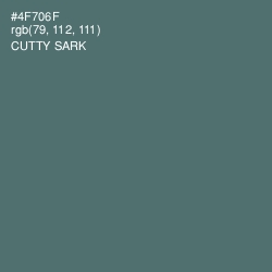 #4F706F - Cutty Sark Color Image