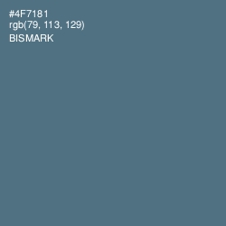 #4F7181 - Bismark Color Image