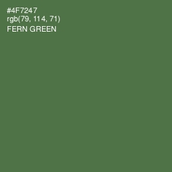 #4F7247 - Fern Green Color Image