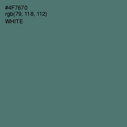 #4F7670 - Faded Jade Color Image