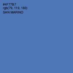 #4F77B7 - San Marino Color Image