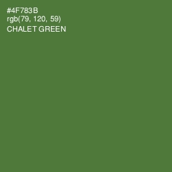#4F783B - Chalet Green Color Image