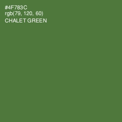 #4F783C - Chalet Green Color Image