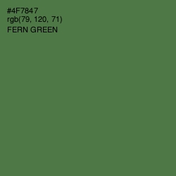 #4F7847 - Fern Green Color Image