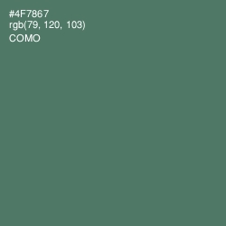 #4F7867 - Como Color Image