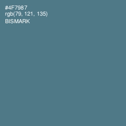 #4F7987 - Bismark Color Image