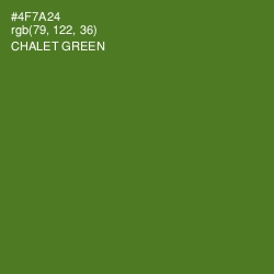 #4F7A24 - Chalet Green Color Image