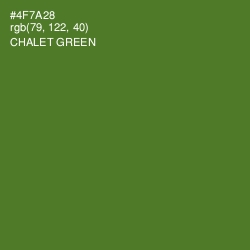 #4F7A28 - Chalet Green Color Image