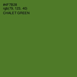 #4F7B28 - Chalet Green Color Image