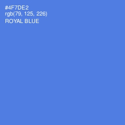 #4F7DE2 - Royal Blue Color Image