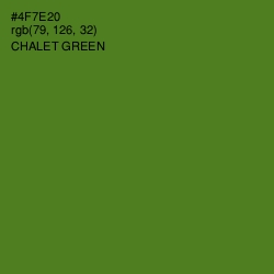 #4F7E20 - Chalet Green Color Image