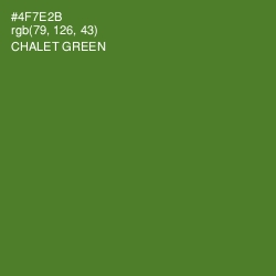 #4F7E2B - Chalet Green Color Image