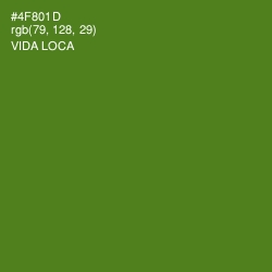 #4F801D - Vida Loca Color Image