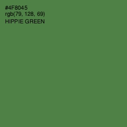 #4F8045 - Hippie Green Color Image