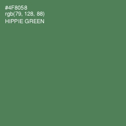 #4F8058 - Hippie Green Color Image