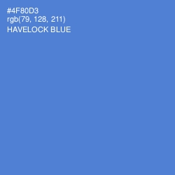 #4F80D3 - Havelock Blue Color Image