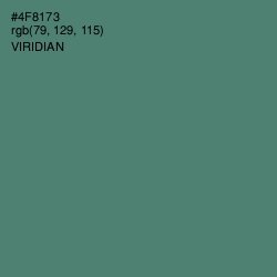 #4F8173 - Viridian Color Image