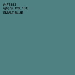 #4F8183 - Smalt Blue Color Image