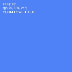 #4F81F7 - Cornflower Blue Color Image