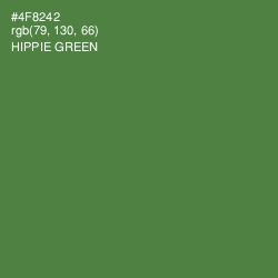 #4F8242 - Hippie Green Color Image