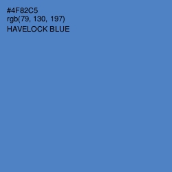 #4F82C5 - Havelock Blue Color Image