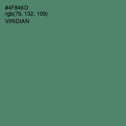 #4F846D - Viridian Color Image