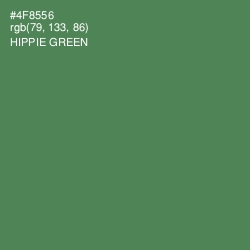 #4F8556 - Hippie Green Color Image