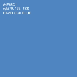#4F85C1 - Havelock Blue Color Image