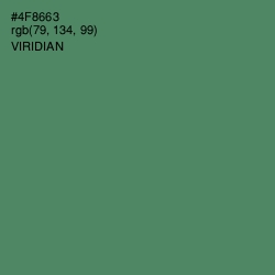 #4F8663 - Viridian Color Image
