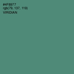 #4F8977 - Viridian Color Image