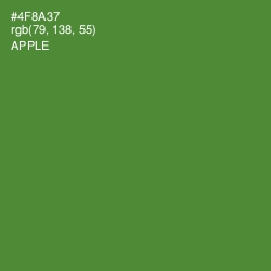 #4F8A37 - Apple Color Image