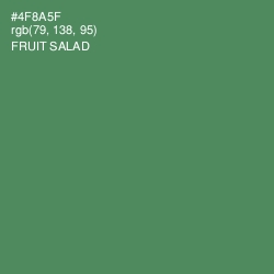 #4F8A5F - Fruit Salad Color Image